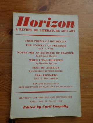 Horizon; A Review Of Literature And Art.  Vol Ix,  No.  52,  April 1944