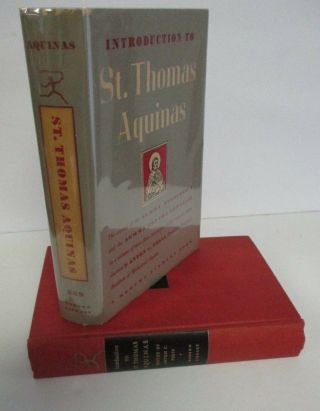 Introduction To Saint Thomas Aquinas,  Modern Library 259,  1948 Printing In Dj