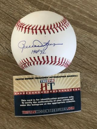 Rollie Fingers Hof Signed Game Auto Baseball San Diego Padres Tristar Mlb