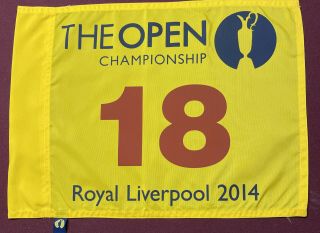 2014 Open Championship Royal Liverpool Golf Pin Flag Rory Mcilroy