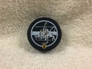 Autographed Dallas Stars Goalie Marty Turco Signed Nhl 2007 Game All Star Puck