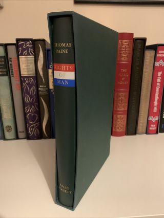 Folio Society Thomas Paine The Rights Of Man Philosophy Book