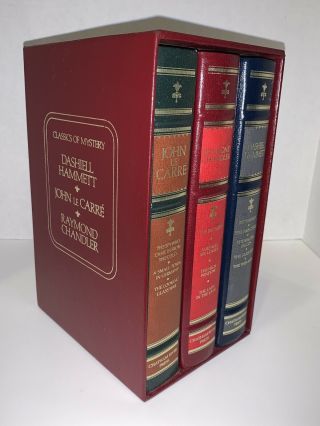 Classics Of Mystery Box Set Hammett,  Le Carre,  Chandler Chatham River Press 1986