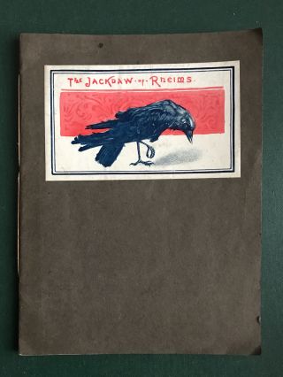 The Jackdaw Of Rheims Thomas Ingoldsby Early Children’s Poetry Fine