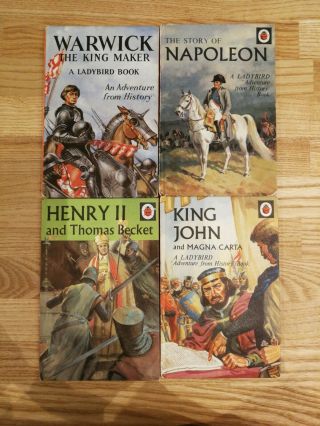 Ladybird Books Adventure From History First Editions Warwick,  Napoleon,  Henry Ii