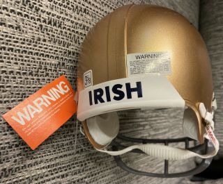 Raghib Rocket Ismail Notre Dame Fighting Irish Signed Auto Mini Helmet ND Riddel 3