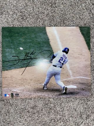 Sammy Sosa Chicago Cubs Signed Autographed 8x10 Photo