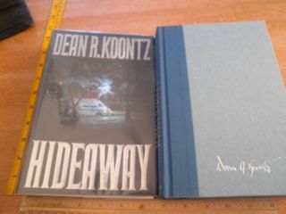 Hideaway Dean R Koontz Signed Hbdj Book 1992 1st Edition