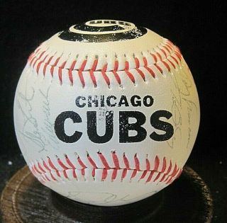 1986 Chicago Cubs Team - Signed Baseball W/ Dennis Eckersley,  Lee Smith,  16 More