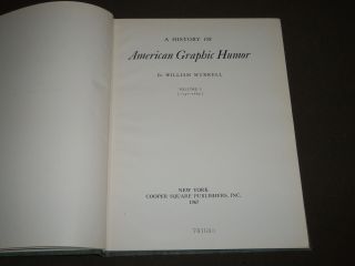 1967 A History Of American Graphic Humor Volume 1 By William Murrell - Kd 4693