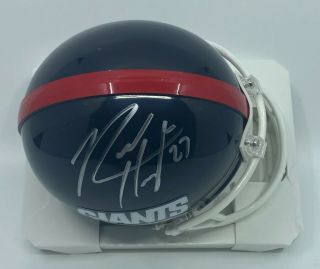 Rodney Hampton Signed York Giants Mini Helmet Autographed Psa/dna Auto