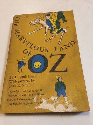The Marvelous Land Of Oz By L.  Frank Baum With Picture By John R.  Neill