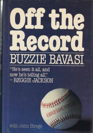 Buzzie Bavasi Autograph Signed Hc Book Off The Record