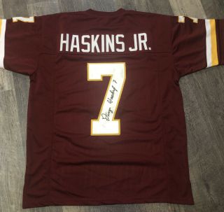 Dwayne Haskins Jr.  Autographed Washington Redskins Jersey (jsa) Qb Osu