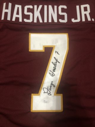 Dwayne Haskins Jr.  Autographed Washington Redskins Jersey (JSA) QB OSU 2