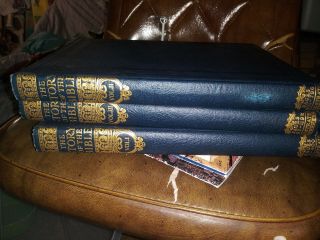 The Story Of The Bible Complete 3 Volume Set Wise and Co.  1949. 2