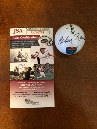 Betsy Rawls Signed World Golf Hall Of Fame Ball Autograph Jsa