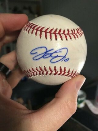 Jacoby Jones Detroit Tigers Autographed Signed Romlb Baseball