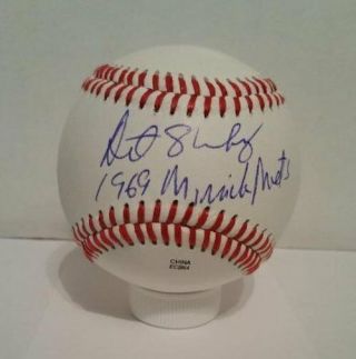 Art Shamsky Signed Autographed Baseball - W/coa 1969 Ny Mets World Series - Reds
