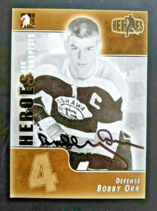 2004 - 05 In The Game Heroes Itg And Prospects Bobby Orr Bruins Autograph 171
