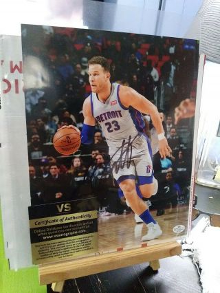 Blake Griffin Signed Autographed 8x10 Photo Detroit Pistons Nba - -