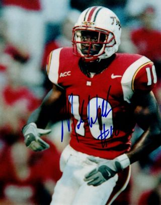 Madieu Williams Maryland Terps Hand Signed 8x10 Photo Autographed 108