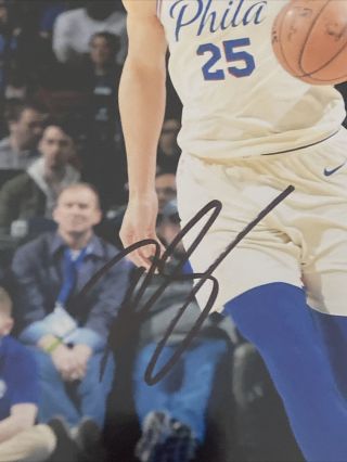 Ben Simmons Philadelphia 76ers Signed Autographed 8x10 Photo With 2