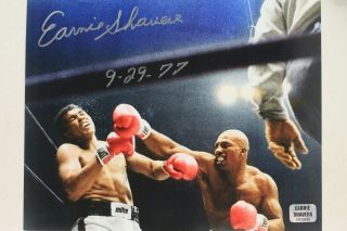 Heavyweight Boxer Earnie Shavers V Muhammad Ali 1977 Autograph Signed 8x10 Photo
