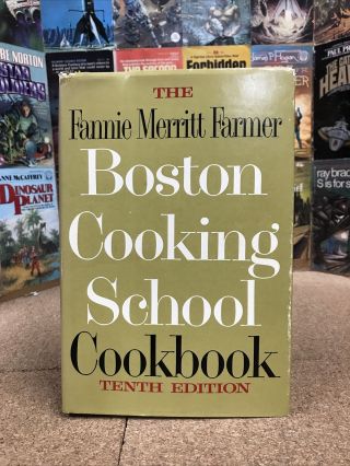 The Fannie Merritt Farmer Boston Cooking School Cook Book Tenth Edition Hc/dj