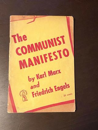1948 The Communist Manifesto Karl Marx Frederick Engels Little Marx Library