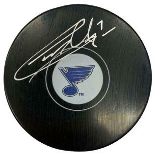 Garry Unger St Louis Blues Autographed Logo Puck -