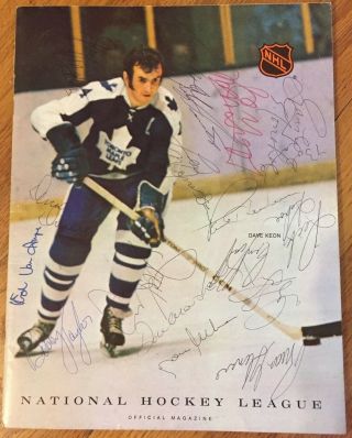 Bobby Clarke Signed X14,  1972 Flyers / Maple Leafs Pgm. ,  Parent,  Ullman,  Sittler