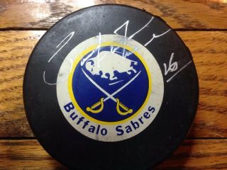Pat Lafontaine Signed Buffalo Sabres Puck Autograph