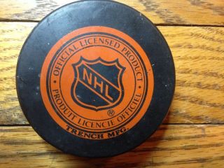 PAT LAFONTAINE SIGNED BUFFALO SABRES PUCK AUTOGRAPH 2