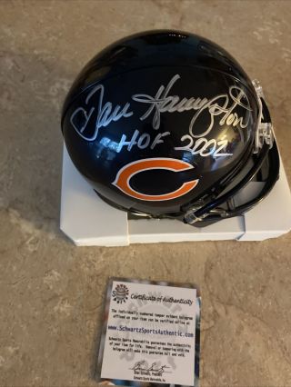 Dan Hampton Signed Mini Helmet Chicago Bears