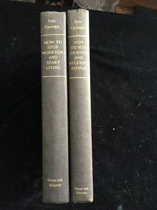Dale Carnegie How To Win Friends.  1964 How To Stop Worrying.  1948 Vg Cond.