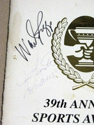 2000 Tampa Sports Awards Program Signed by Wade Boggs Lee Roy Selmon Jim Leavitt 2