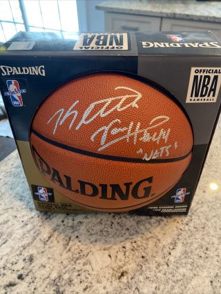 Keith Van Horn - Nj Nets - Signed Official Nba Spalding Basketball - Immaculate