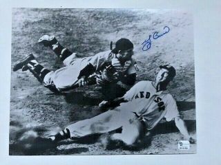 Vintage Yogi Berra Signed Autographed 8 X 10 Photo / Ted Williams Slide Ga -