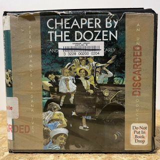 Cheaper By The Dozen Ex Lib 5 Cd Unabridged Audiobook Frank Gilbreth
