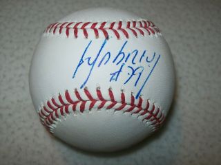 Jose Abreu Inscribed 79 Autographed Mlb Manfred Baseball Chicago White Sox