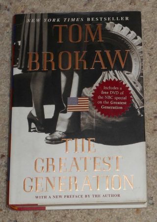 Tom Brokaw The Greatest Generation Book Signed W/ Dvd