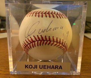 Koji Uehara Autographed Signed Baseball Boston Red Sox Chicago Cubs Japanese