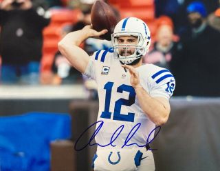 Indianapolis Colts Nfl Football Quarterback Andrew Luck Signed 11x14