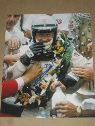 Mario Andretti Signed 8x10 Photo Indy 500 Nascar Racing Autograph 1f