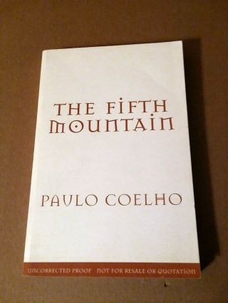 Paulo Coelho - The Fifth Mountain - 1st / 1st Uk Proof