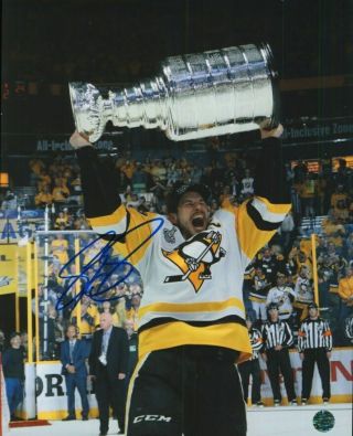 Sidney Crosby Nhl Penguins Hand Signed 8x10 Autographed Photo With