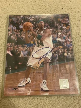 Paul Pierce Autographed Picture Boston Celtics