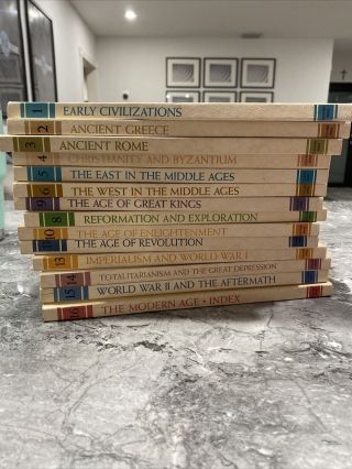 Vintage 1966 Universal History Of The World Complete Set Volumes Missing 7 & 12