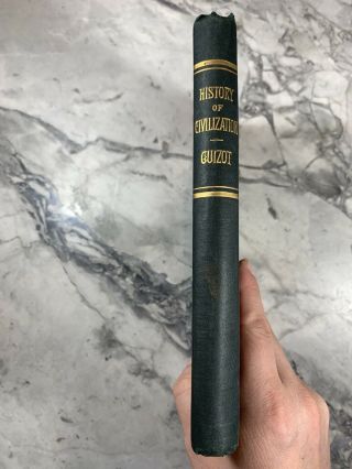 1910 Antique History Book " History Of Civilization In Europe "
